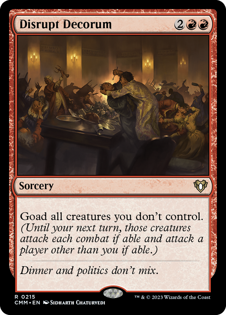 Disrupt Decorum [Commander Masters] | Dragon's Lair Comics and Fantasy Houston TX