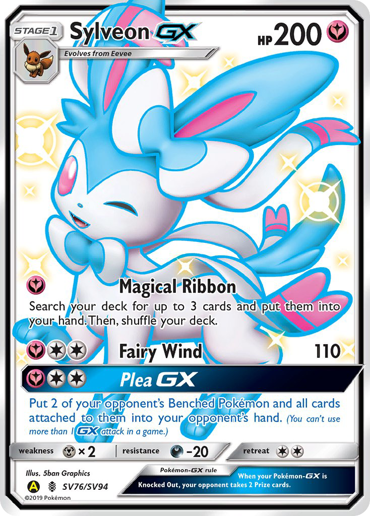 Sylveon GX (SV76/SV94) [Sun & Moon: Hidden Fates - Shiny Vault] | Dragon's Lair Comics and Fantasy Houston TX