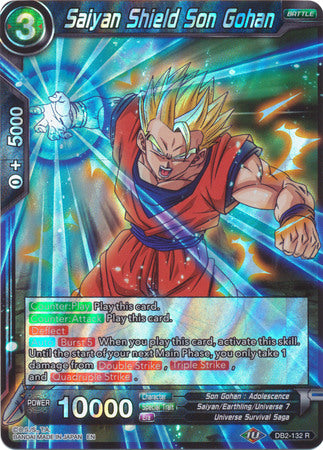 Saiyan Shield Son Gohan (DB2-132) [Divine Multiverse] | Dragon's Lair Comics and Fantasy Houston TX
