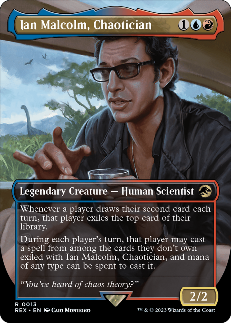 Ian Malcolm, Chaotician (Borderless) [Jurassic World Collection] | Dragon's Lair Comics and Fantasy Houston TX