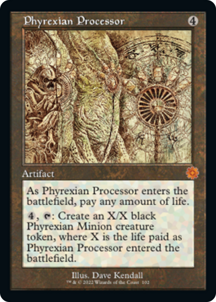 Phyrexian Processor (Retro Schematic) [The Brothers' War Retro Artifacts] | Dragon's Lair Comics and Fantasy Houston TX