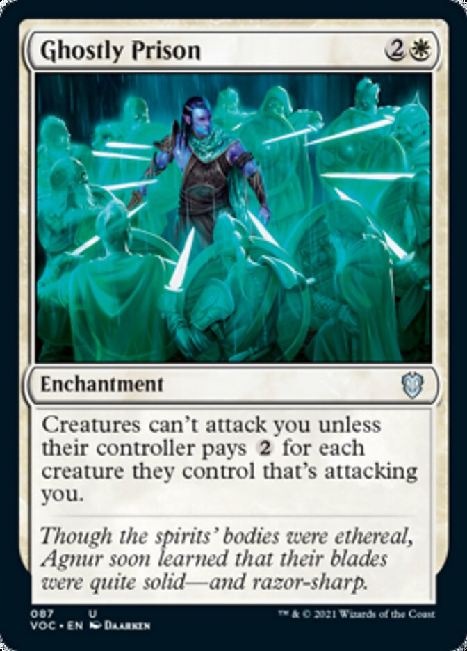 Ghostly Prison [Innistrad: Crimson Vow Commander] | Dragon's Lair Comics and Fantasy Houston TX