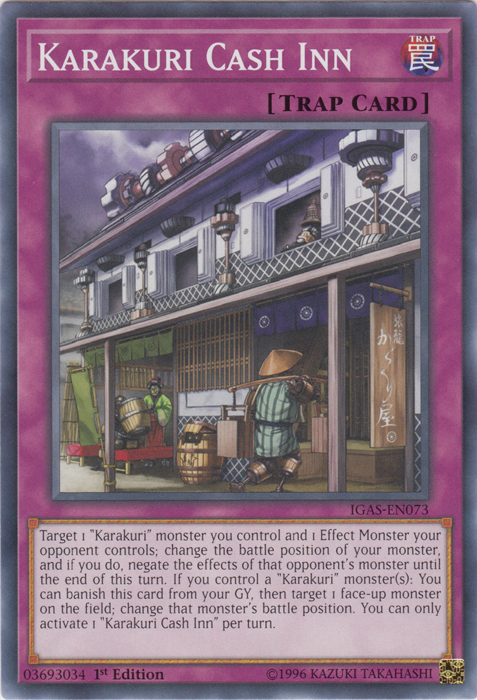 Karakuri Cash Inn [IGAS-EN073] Common | Dragon's Lair Comics and Fantasy Houston TX