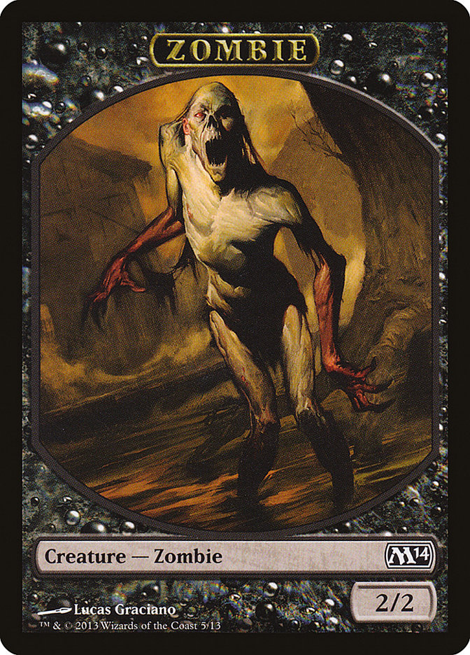 Zombie Token [Magic 2014 Tokens] | Dragon's Lair Comics and Fantasy Houston TX