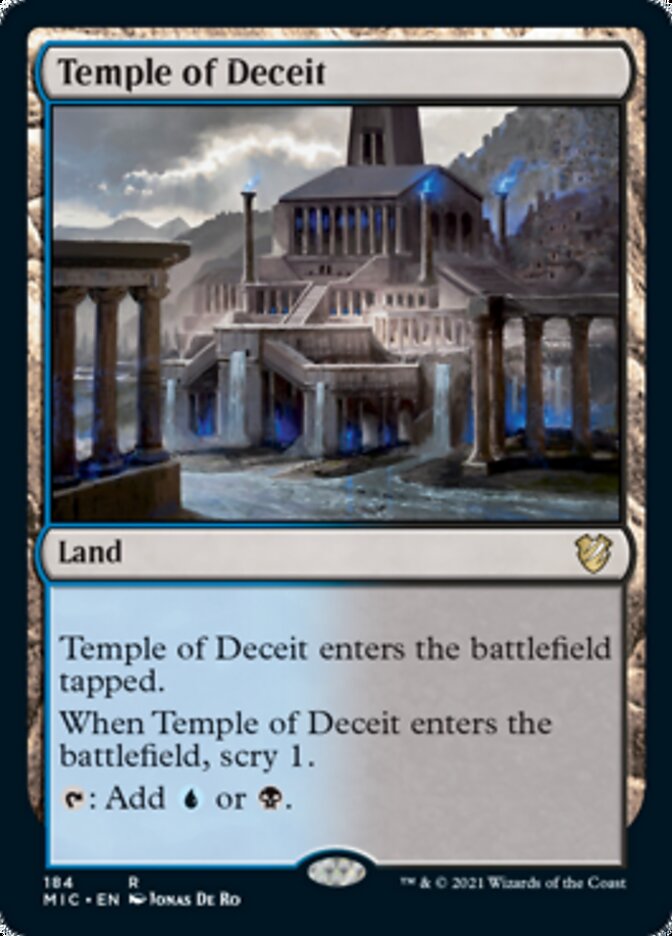Temple of Deceit [Innistrad: Midnight Hunt Commander] | Dragon's Lair Comics and Fantasy Houston TX
