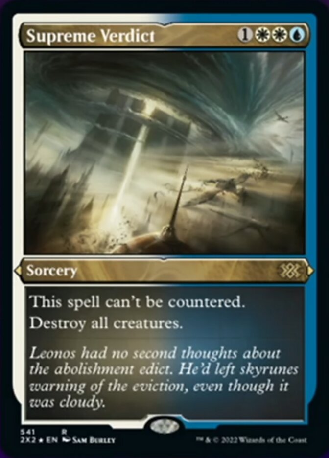 Supreme Verdict (Foil Etched) [Double Masters 2022] | Dragon's Lair Comics and Fantasy Houston TX