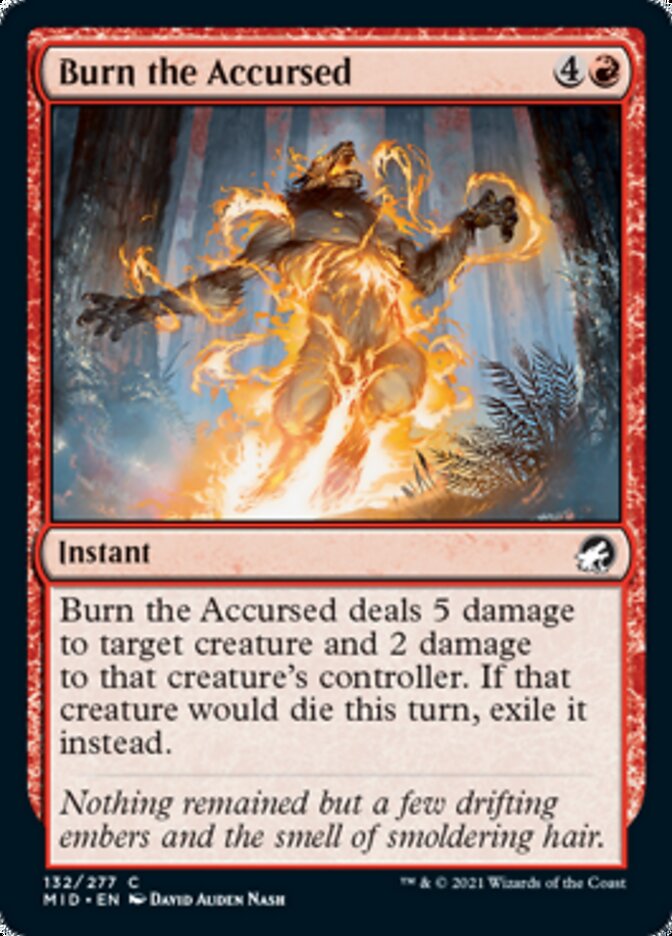 Burn the Accursed [Innistrad: Midnight Hunt] | Dragon's Lair Comics and Fantasy Houston TX
