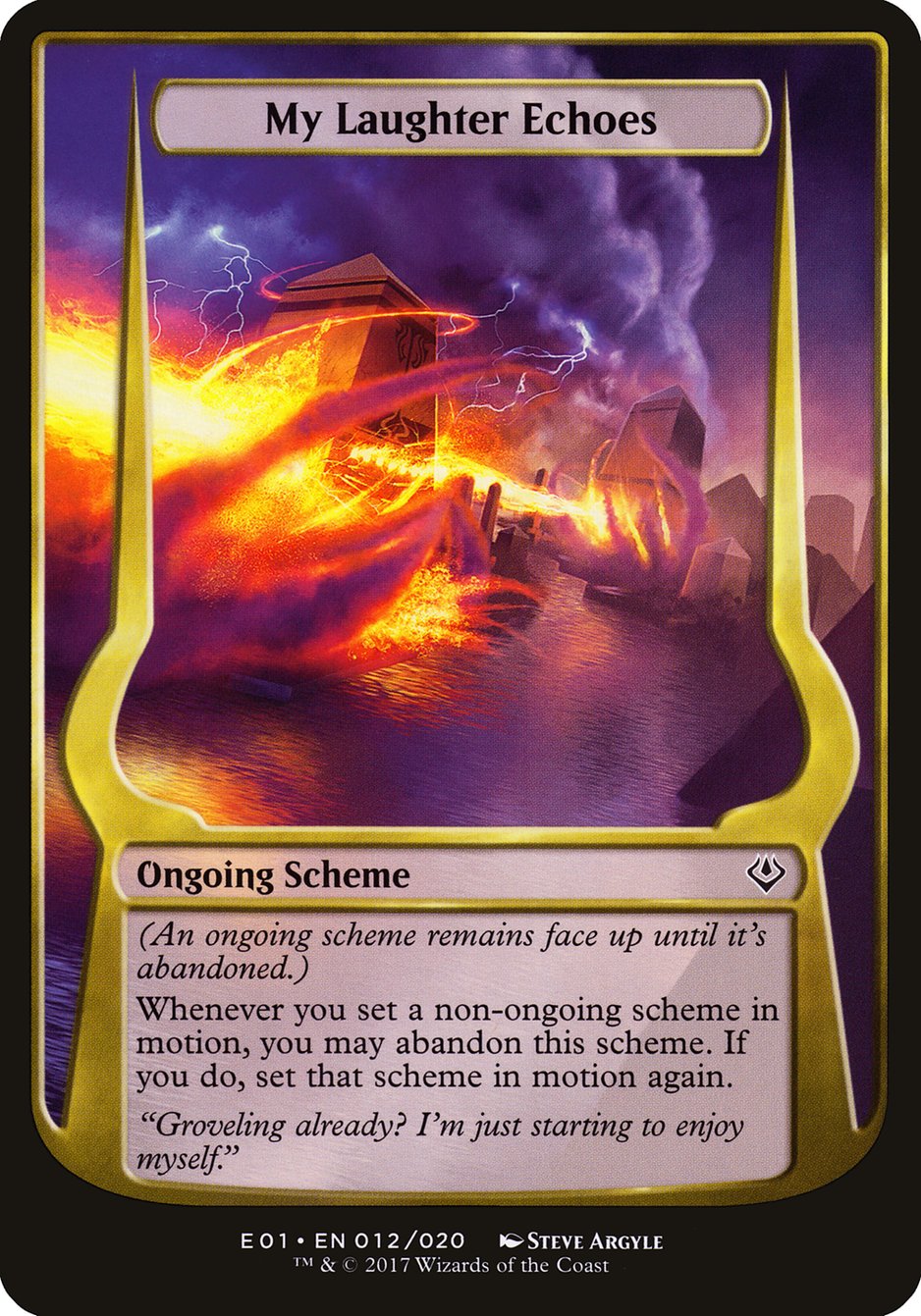 My Laughter Echoes (Schemes) [Archenemy: Nicol Bolas Schemes] | Dragon's Lair Comics and Fantasy Houston TX