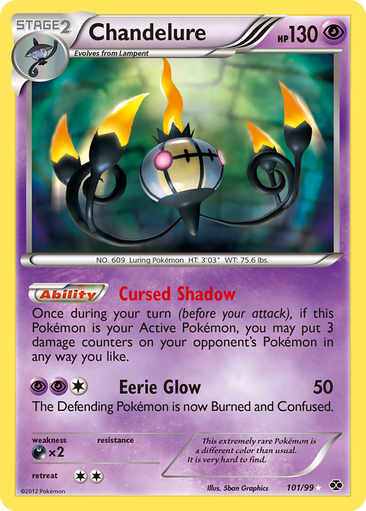Chandelure (101/99) [Black & White: Next Destinies] | Dragon's Lair Comics and Fantasy Houston TX
