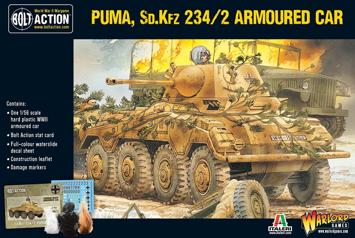 Bolt Action: PUMA, Sd.Kfz 234/2 Armoured Car | Dragon's Lair Comics and Fantasy Houston TX
