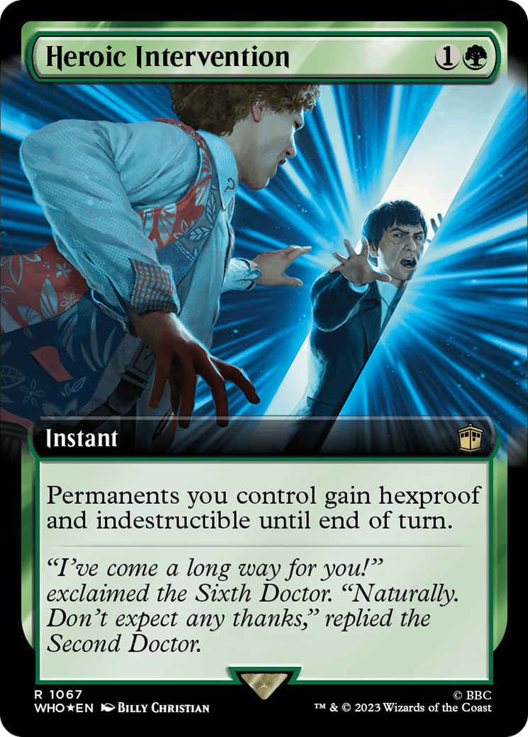 Heroic Intervention (Extended Art) (Surge Foil) [Doctor Who] | Dragon's Lair Comics and Fantasy Houston TX