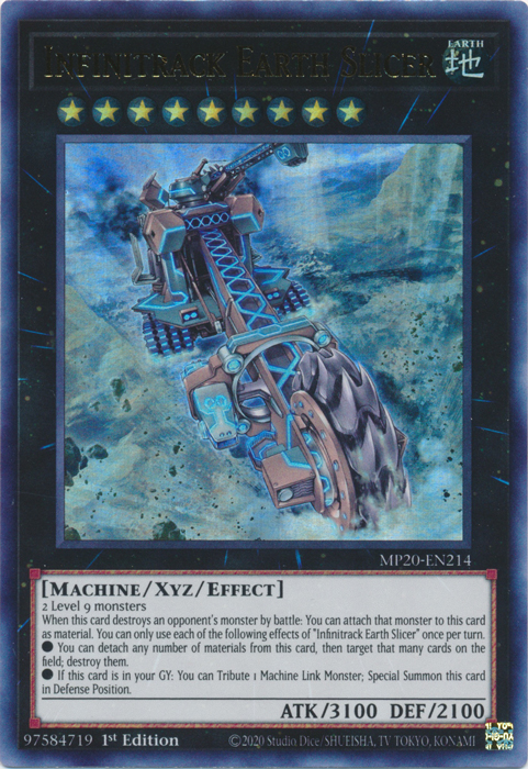 Infinitrack Earth Slicer [MP20-EN214] Ultra Rare | Dragon's Lair Comics and Fantasy Houston TX
