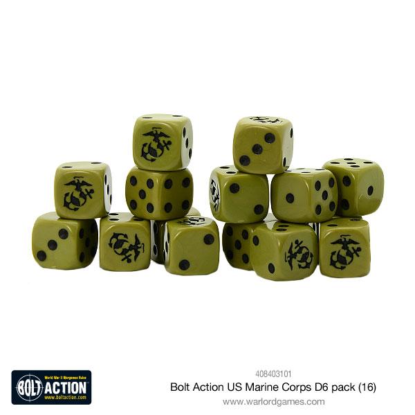 Bolt Action: US Marine Corps Dice Set | Dragon's Lair Comics and Fantasy Houston TX