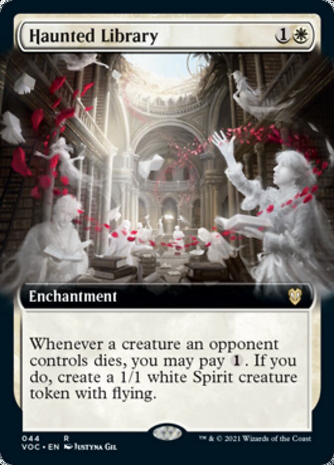 Haunted Library (Extended Art) [Innistrad: Crimson Vow Commander] | Dragon's Lair Comics and Fantasy Houston TX