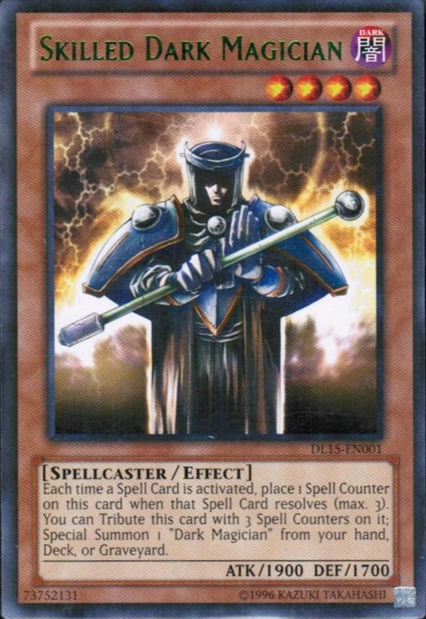 Skilled Dark Magician (Green) [DL15-EN001] Rare | Dragon's Lair Comics and Fantasy Houston TX