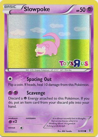 Slowpoke (32/83) (Toys R Us Promo) [XY: Generations] | Dragon's Lair Comics and Fantasy Houston TX