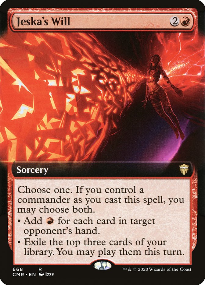 Jeska's Will (Extended Art) [Commander Legends] | Dragon's Lair Comics and Fantasy Houston TX