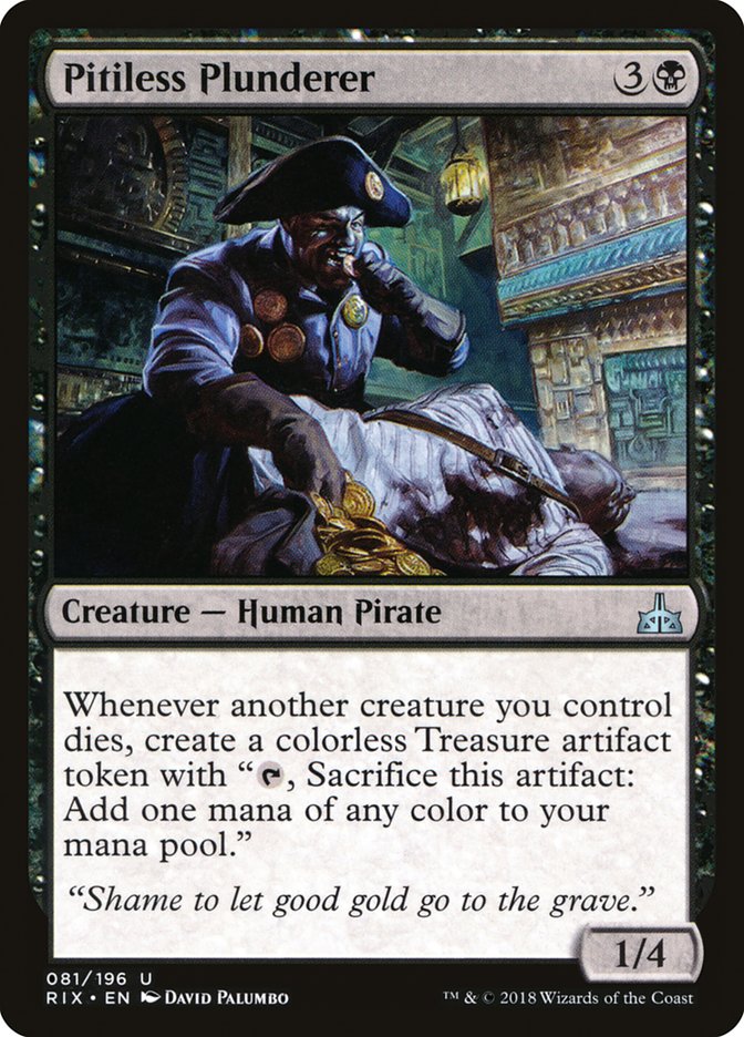Pitiless Plunderer [Rivals of Ixalan] | Dragon's Lair Comics and Fantasy Houston TX