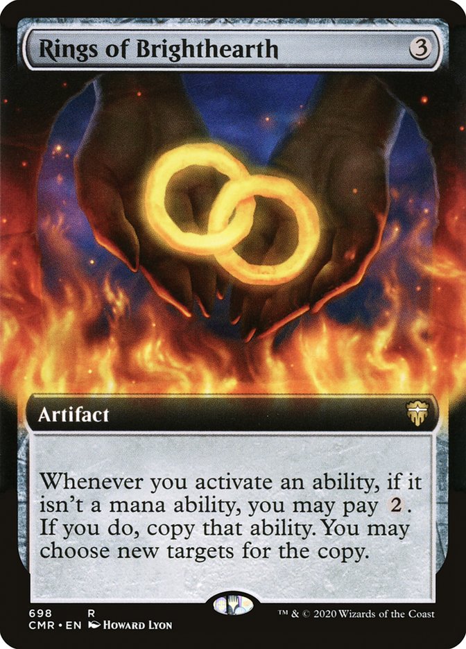 Rings of Brighthearth (Extended Art) [Commander Legends] | Dragon's Lair Comics and Fantasy Houston TX