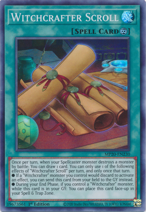 Witchcrafter Scroll [MP20-EN230] Super Rare | Dragon's Lair Comics and Fantasy Houston TX