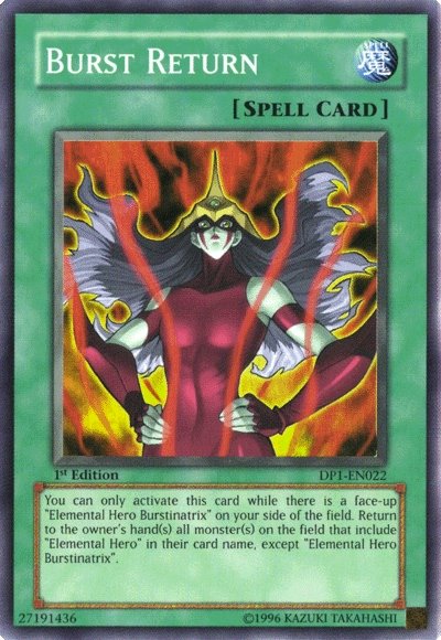 Burst Return [DP1-EN022] Super Rare | Dragon's Lair Comics and Fantasy Houston TX