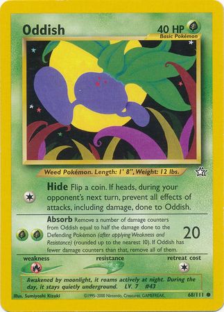 Oddish (68/111) [Neo Genesis Unlimited] | Dragon's Lair Comics and Fantasy Houston TX