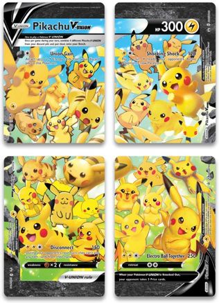 Pikachu V-UNION (Set of 4) [Sword & Shield: Black Star Promos] | Odin's Place