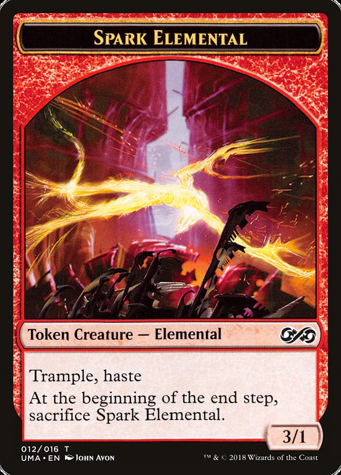 Spark Elemental Token [Ultimate Masters Tokens] | Dragon's Lair Comics and Fantasy Houston TX