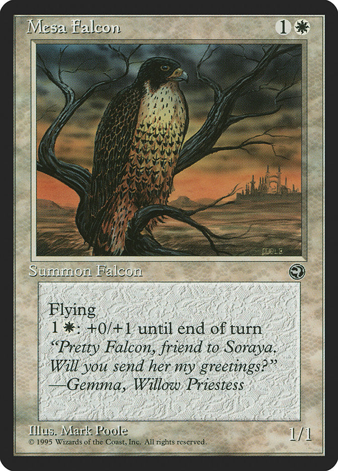 Mesa Falcon (Gemma Flavor Text) [Homelands] | Dragon's Lair Comics and Fantasy Houston TX