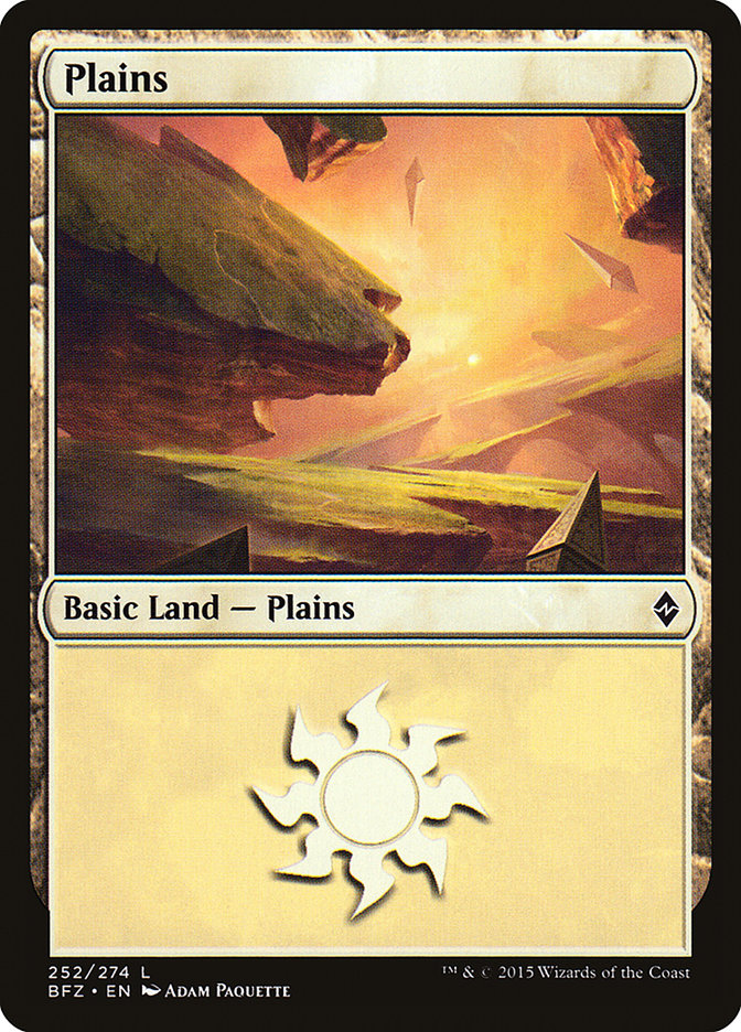 Plains (252) [Battle for Zendikar] | Dragon's Lair Comics and Fantasy Houston TX