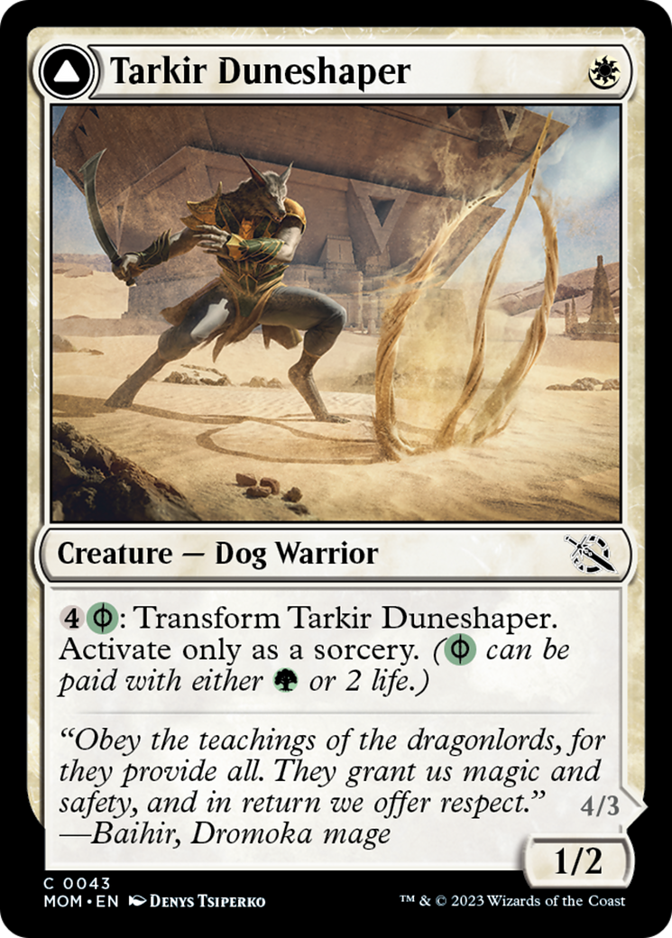 Tarkir Duneshaper // Burnished Dunestomper [March of the Machine] | Dragon's Lair Comics and Fantasy Houston TX