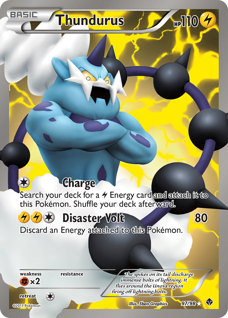 Thundurus (97/98) [Black & White: Emerging Powers] | Dragon's Lair Comics and Fantasy Houston TX