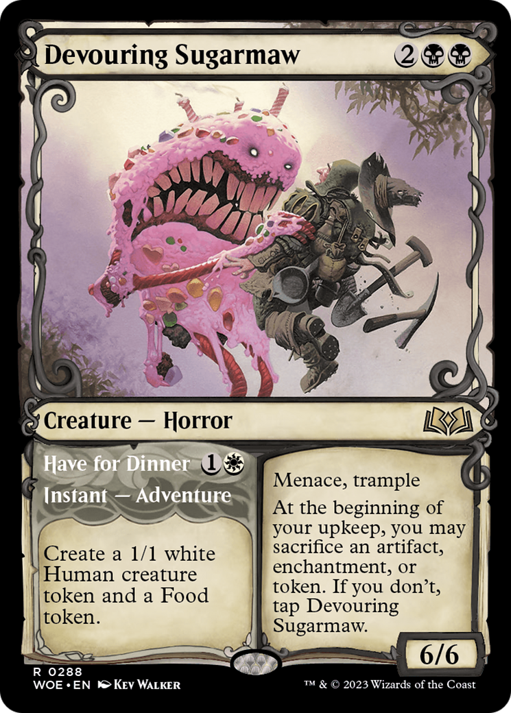 Devouring Sugarmaw // Have For Dinner (Showcase) [Wilds of Eldraine] | Dragon's Lair Comics and Fantasy Houston TX