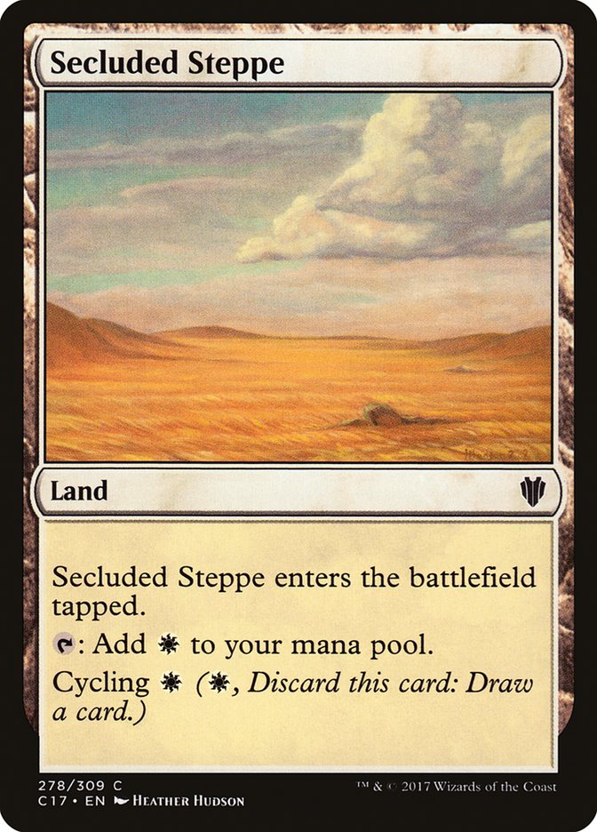 Secluded Steppe [Commander 2017] | Dragon's Lair Comics and Fantasy Houston TX
