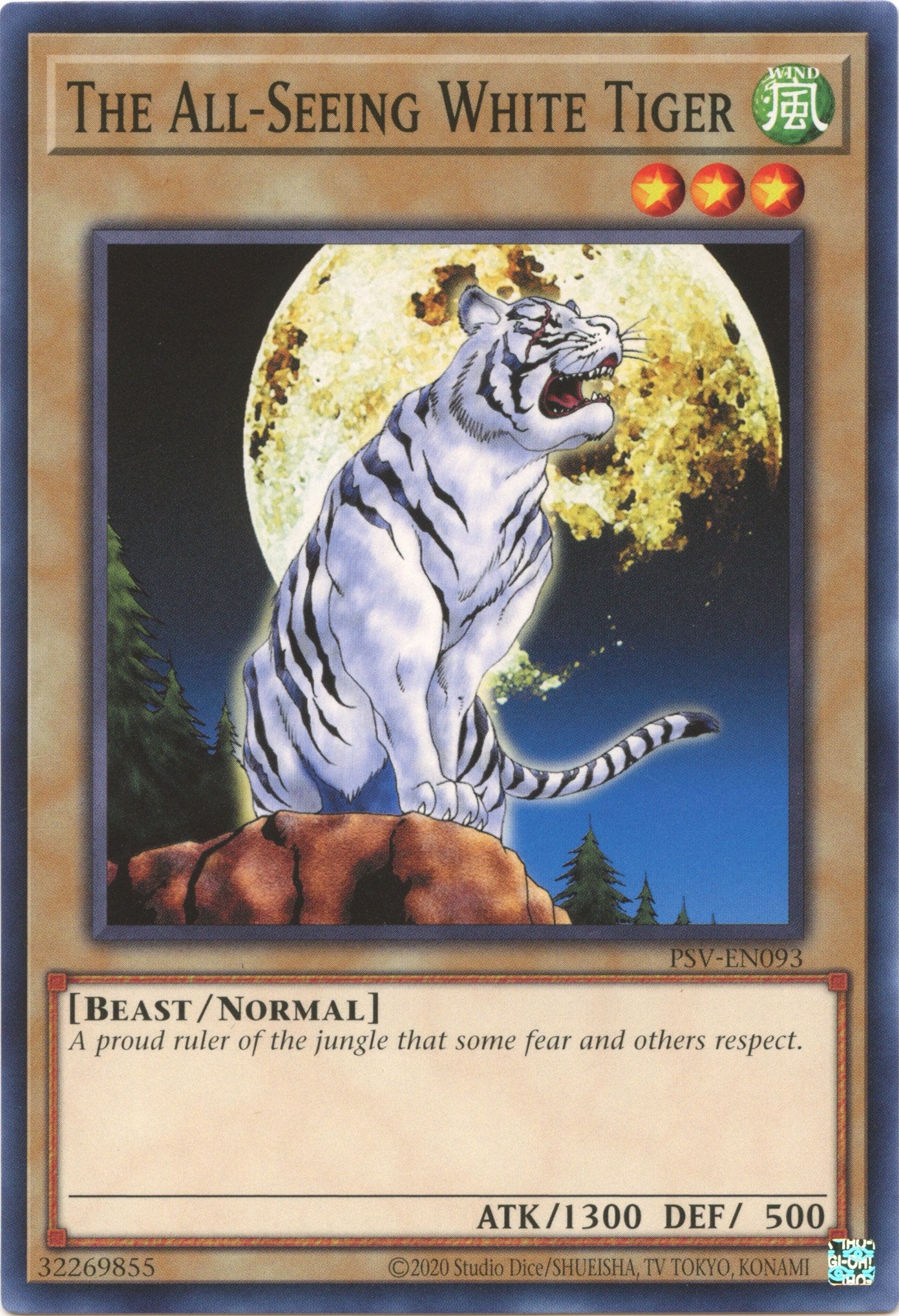 The All-Seeing White Tiger (25th Anniversary) [PSV-EN093] Common | Dragon's Lair Comics and Fantasy Houston TX