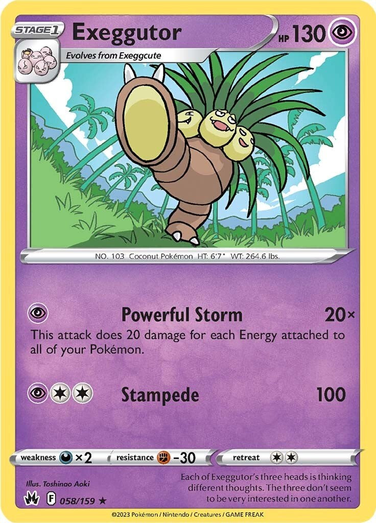 Exeggutor (058/159) [Sword & Shield: Crown Zenith] | Dragon's Lair Comics and Fantasy Houston TX