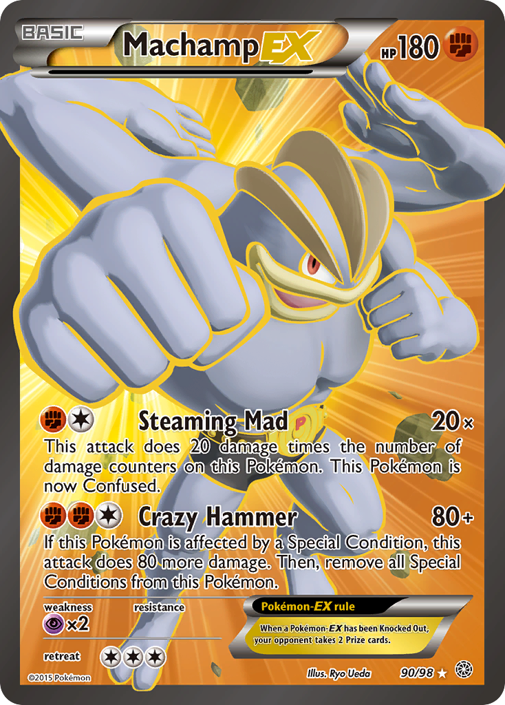 Machamp EX (90/98) [XY: Ancient Origins] | Dragon's Lair Comics and Fantasy Houston TX