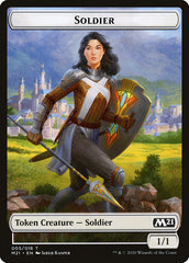 Knight // Soldier Double-Sided Token [Core Set 2021 Tokens] | Dragon's Lair Comics and Fantasy Houston TX