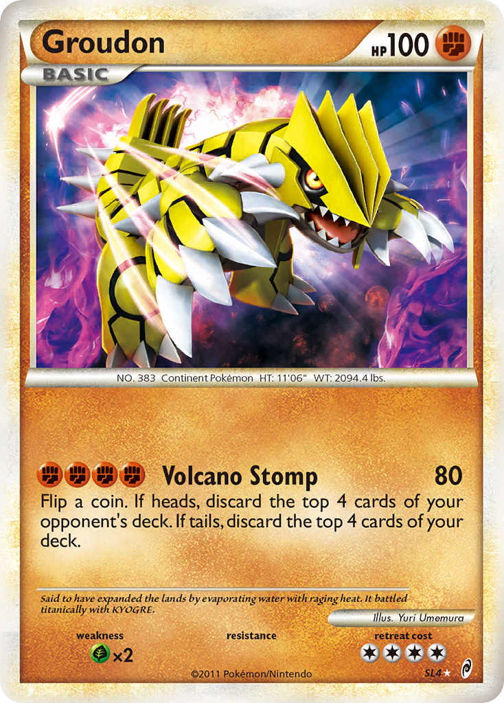 Groudon (SL4) [HeartGold & SoulSilver: Call of Legends] | Dragon's Lair Comics and Fantasy Houston TX
