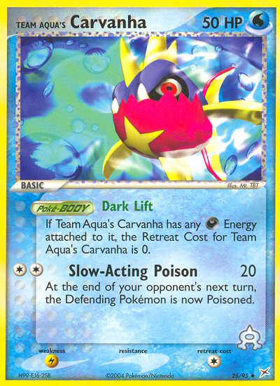 Team Aqua's Carvanha (25/95) [EX: Team Magma vs Team Aqua] | Dragon's Lair Comics and Fantasy Houston TX