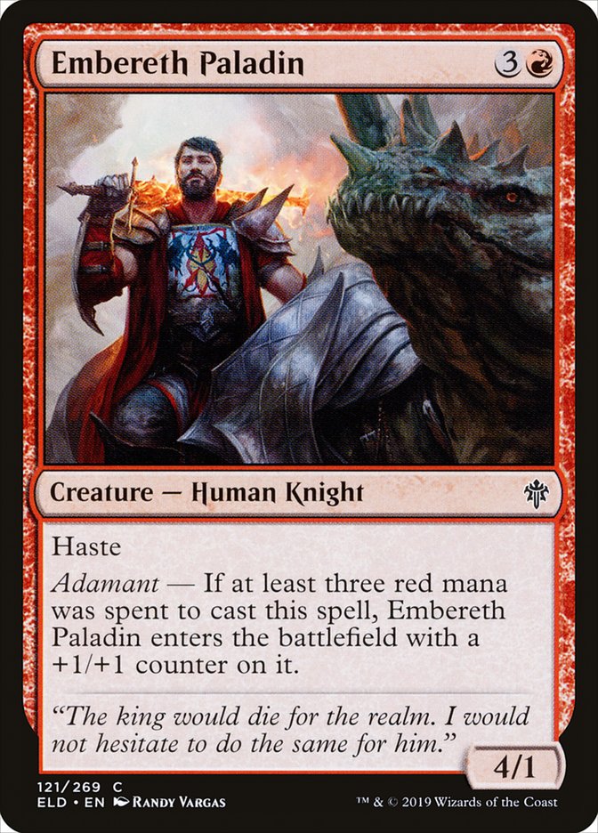 Embereth Paladin [Throne of Eldraine] | Dragon's Lair Comics and Fantasy Houston TX