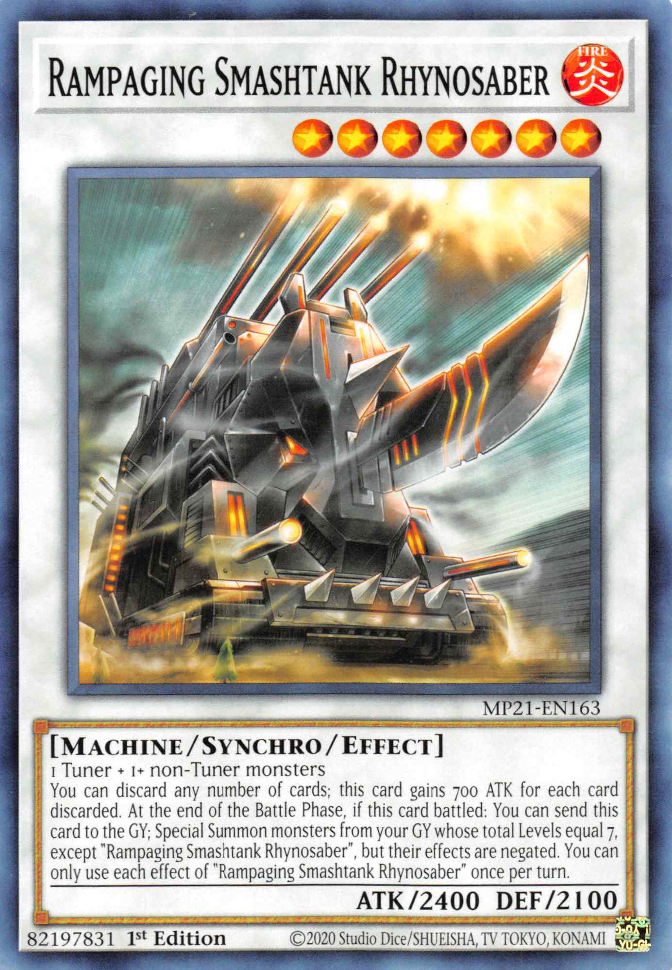 Rampaging Smashtank Rhynosaber [MP21-EN163] Common | Dragon's Lair Comics and Fantasy Houston TX