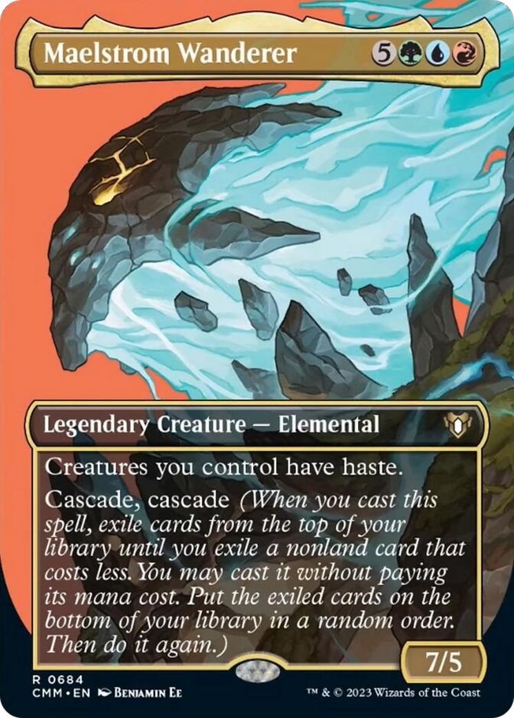 Maelstrom Wanderer (Borderless Profile) [Commander Masters] | Dragon's Lair Comics and Fantasy Houston TX