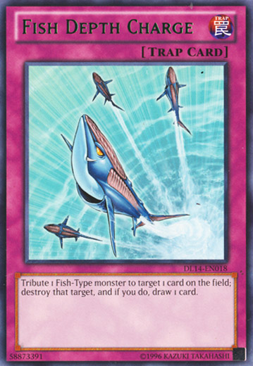 Fish Depth Charge (Green) [DL14-EN018] Rare | Dragon's Lair Comics and Fantasy Houston TX