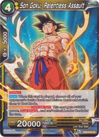 Son Goku, Relentless Assault (DB3-079) [Giant Force] | Dragon's Lair Comics and Fantasy Houston TX