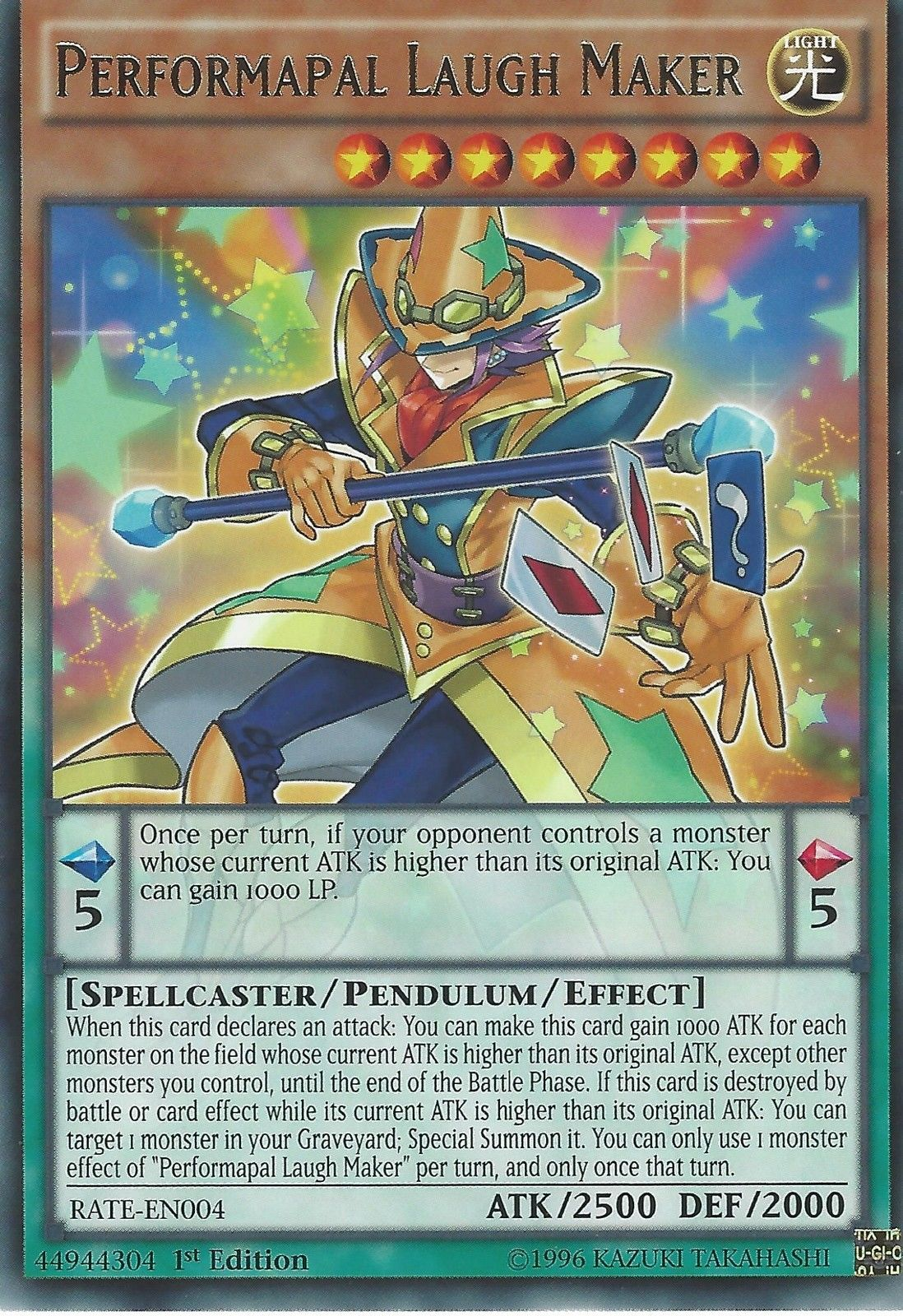 Performapal Laugh Maker [RATE-EN004] Rare | Dragon's Lair Comics and Fantasy Houston TX