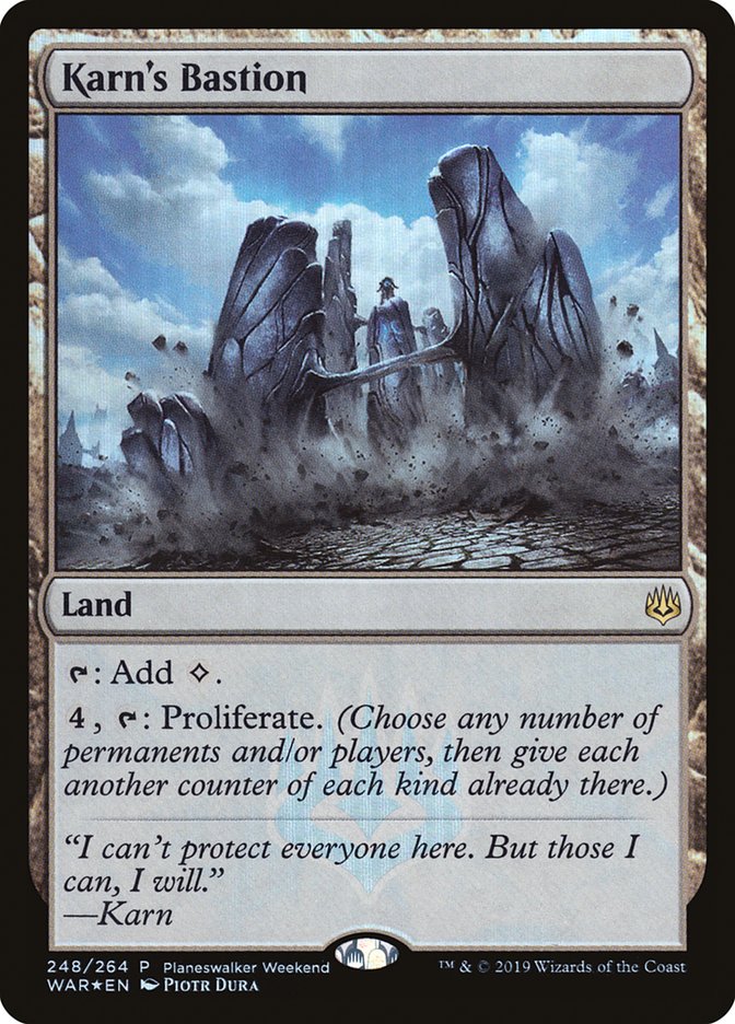 Karn's Bastion (Planeswalker Weekend) [War of the Spark Promos] | Dragon's Lair Comics and Fantasy Houston TX