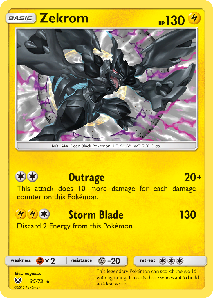 Zekrom (35/73) [Sun & Moon: Shining Legends] | Dragon's Lair Comics and Fantasy Houston TX