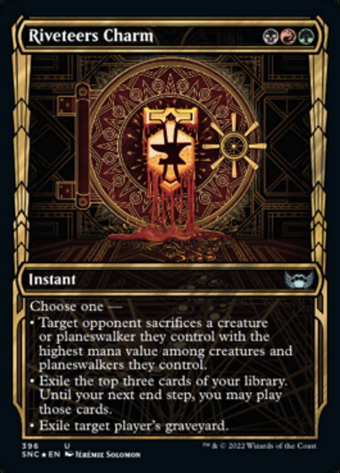 Riveteers Charm (Showcase Golden Age Gilded Foil) [Streets of New Capenna] | Dragon's Lair Comics and Fantasy Houston TX