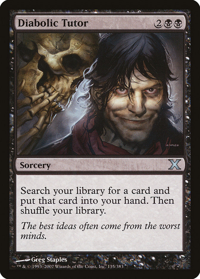 Diabolic Tutor [Tenth Edition] | Dragon's Lair Comics and Fantasy Houston TX